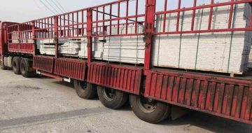 平凉 白麻荔枝面外墙干挂，工厂装车日常