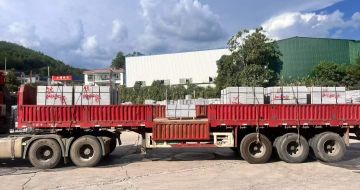 平凉 芝麻灰花岗岩地铺石出货日常