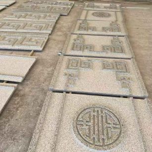 平凉 白麻花岗岩外墙立面雕刻板