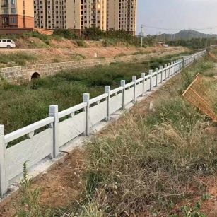 平凉 白麻河道栏杆效果展示图