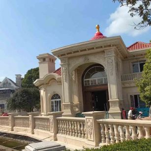 平凉 黄金麻花岗岩欧式别墅