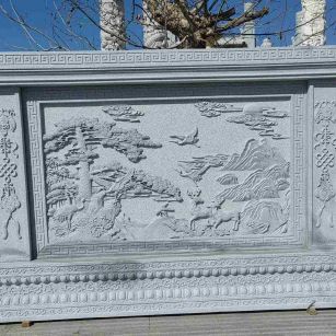 平凉 芝麻白大型照壁，屏风，影壁