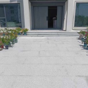 平凉 芝麻白花岗岩地铺石地面铺装