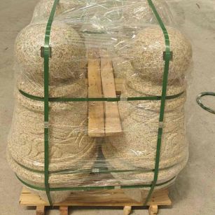 平凉 黄金麻异形定制雕花——棒棒糖挡车柱