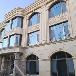 平凉 黄金麻花岗岩别墅外墙干挂