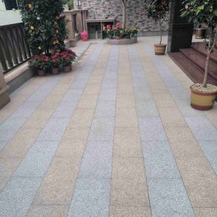 平凉 黄金麻白麻荔枝面庭院铺装展示