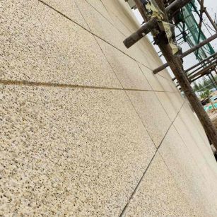 平凉 黄金麻花岗岩荔枝面外墙干挂石材效果示例