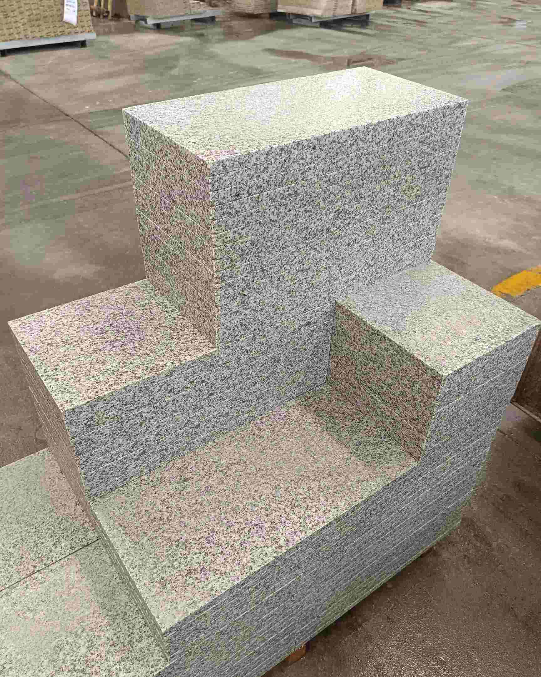 平凉 白麻花岗岩荔枝面地铺石