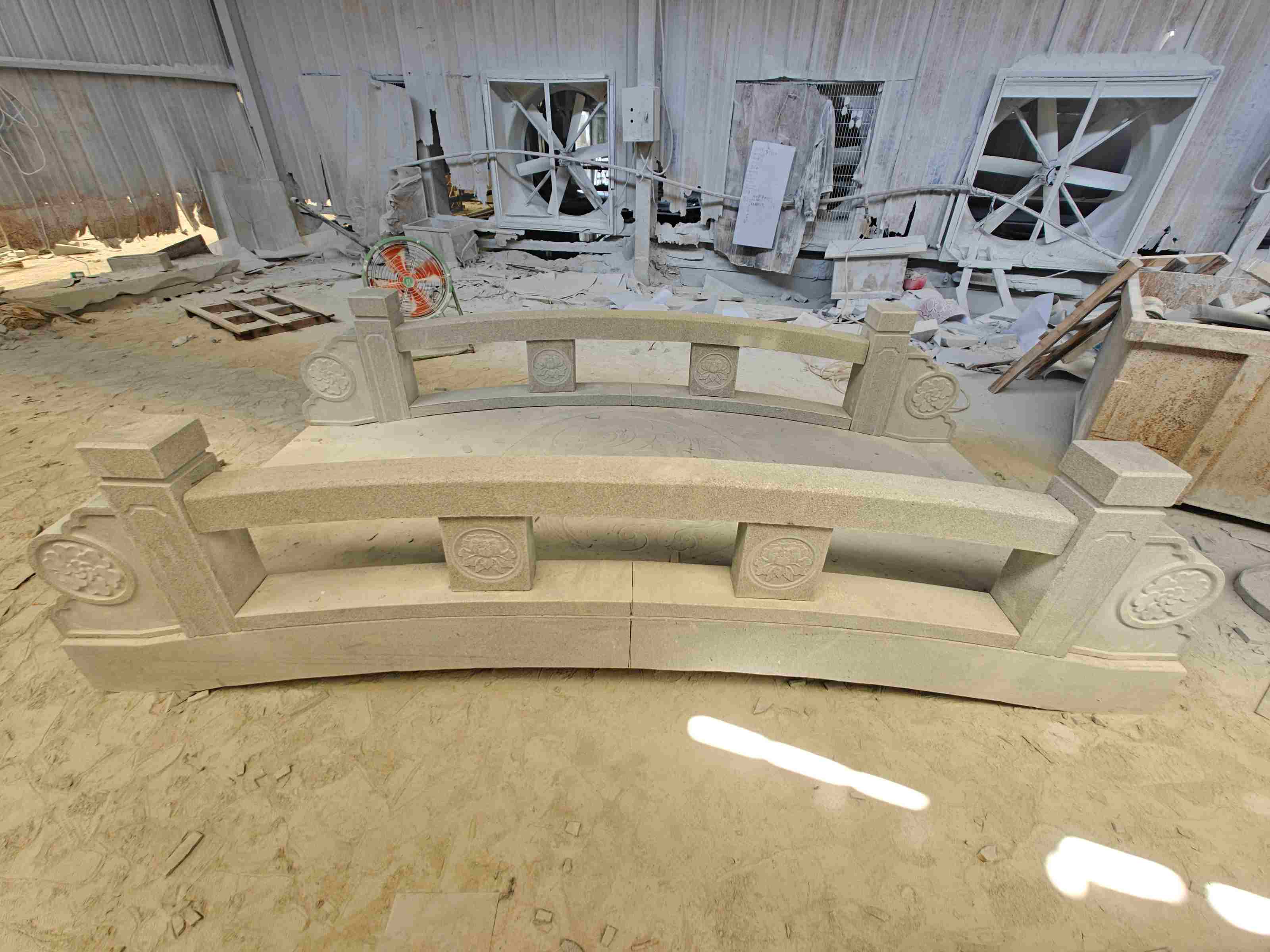 平凉 芝麻灰花岗岩异形加工-拱桥，石桥