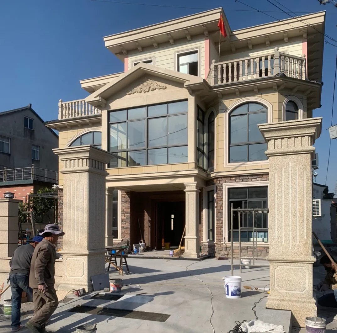 平凉 黄金麻花岗岩荔枝面别墅外墙干挂私家专属