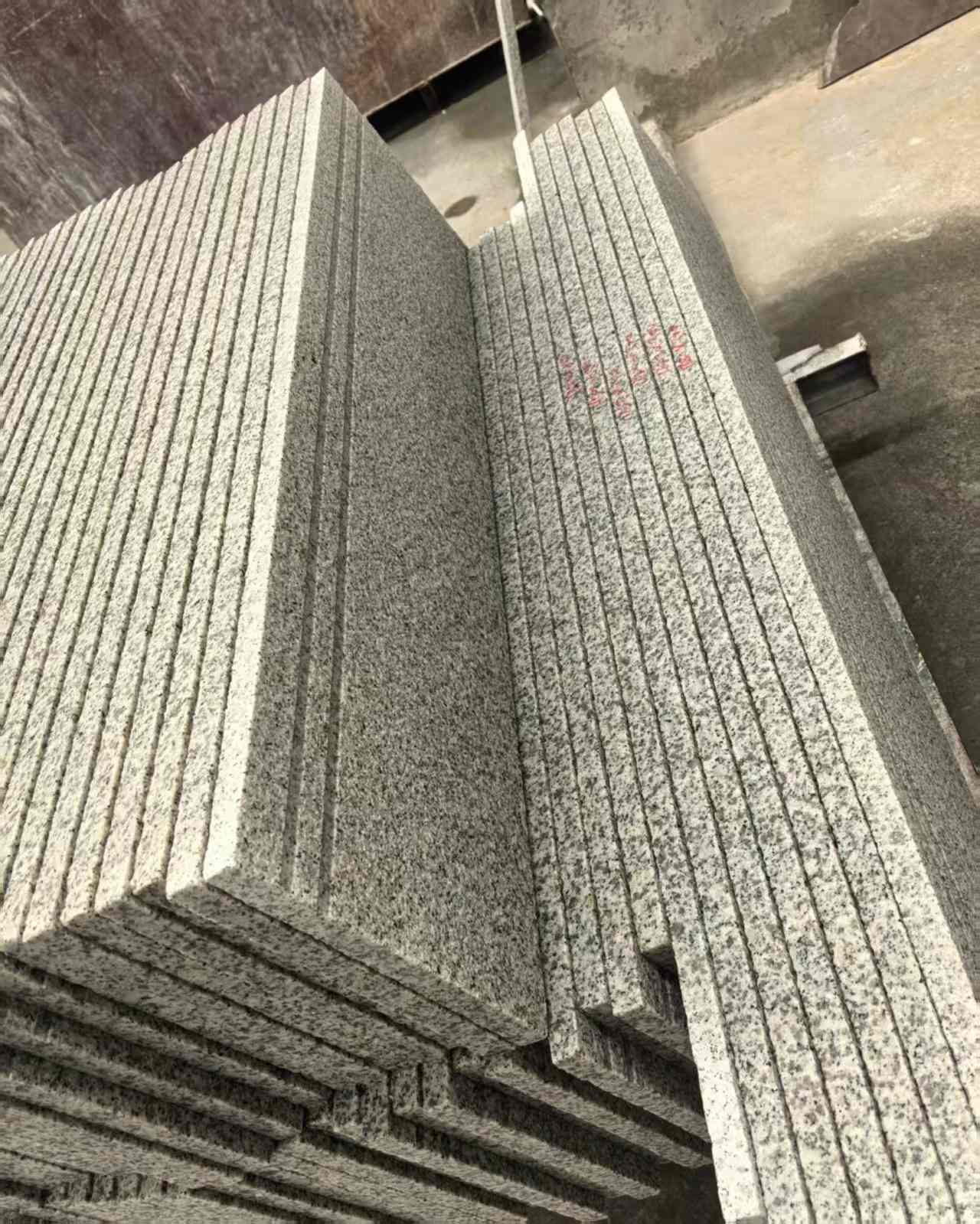 平凉 白麻荔枝面花岗岩楼梯踏步