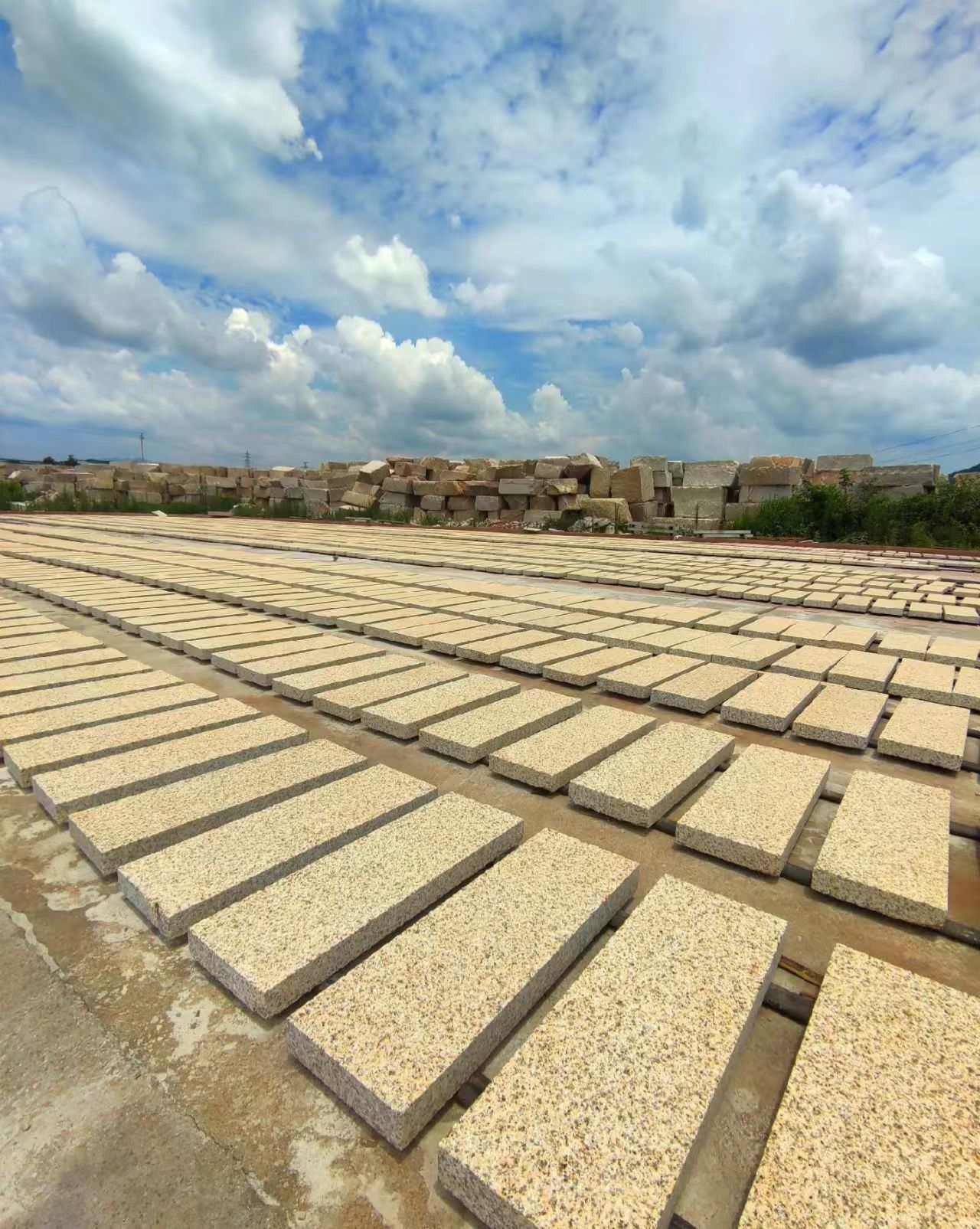 平凉 黄金麻花岗岩荔枝面地铺石防护中